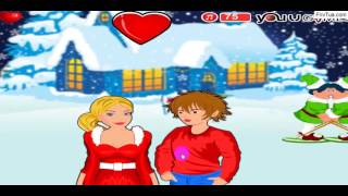 Christmas couple kiss Frif 90  Games free online screenshot 5