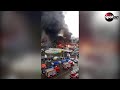 Massive flames burn down Several warehouses in Tbilisi