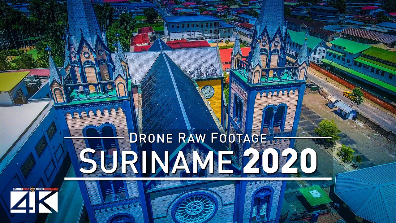 【4K】🇸🇷 Drone RAW Footage 🔥 This is SURINAME 2020 🔥 Capital City Paramaribo 🔥 UltraHD Stock UHD Video