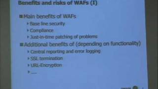 Owasp5029 Part2 -  - BEST PRACTICES GUIDE FOR WEB APPLICATION FIREWALLS, with Alexander Meisel.