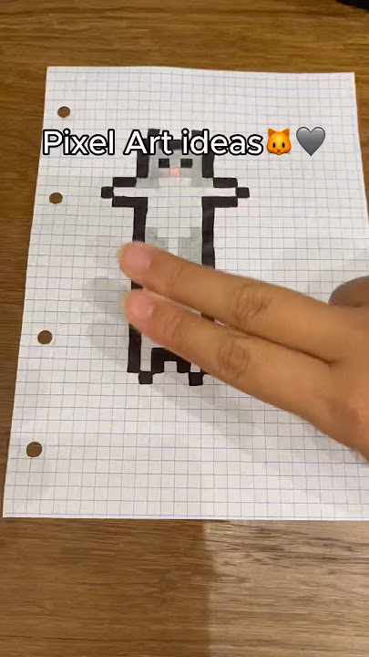 🐱 Pixel art Ideas 🤍#pixel #pixelart #pixelartideas #art #drawing