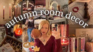 decorate with me ♡ | fall decor haul & room tour *pinterest girl autumn aesthetic* 🍂☕️💋