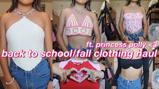 BACK TO SCHOOL/FALL PRINCESS POLLY TRY ON HAUL 💗
