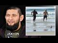Khamzat Chimaev and Khalil Rountree Get Some Well Deserved Cold Water Therapy
