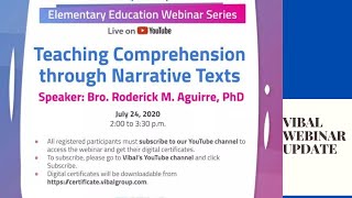 VIBAL GROUP | ELEMENTARY EDUCATION WEBINAR UPDATE | JULY 24 2020 | WITH CERTIFICATE
