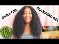 100% Natural Detanglers For Healthy Natural Hair : Flaxseed Gel VS Okra Gel