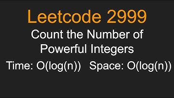 Count the Number of Powerful Integers - Leetcode 2999 - Python
