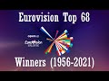 Eurovision Top 68 Winners (1956-2021)