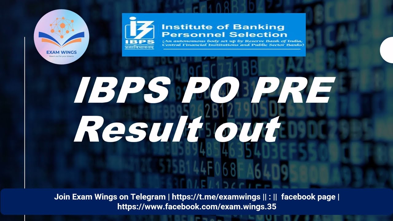 IBPS PO 2021 PRE RESULT OUT ||