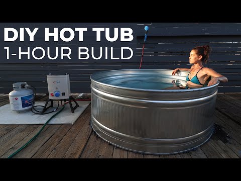 DIY HOT TUB built in 1-Hour