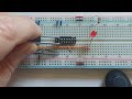 Set Reset Latch built from NAND gates using a 4093 IC