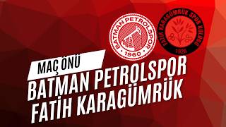 Mi̇krofon Taraftarda Batman Petrolspor - Fatih Karagümrük Maç Önü