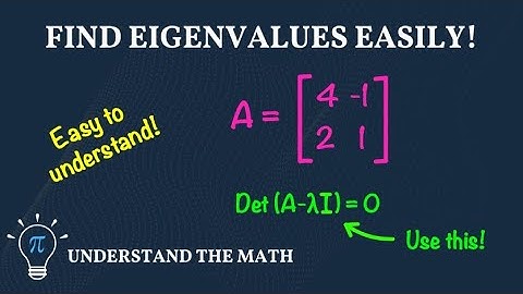 How to Find the Eigenvalues of a 2x2 Matrix