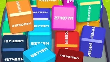 Merge Cube 2048 3D - ASMR Gameplay (Cubes Math, Level Up NumberBlocks Jelly Balls) Inka Kubes