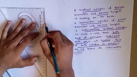 INTERSECTION AND PENETRATION PART 1 CYLINDER CYLINDER INTERESECTION | Mechanical Drafting