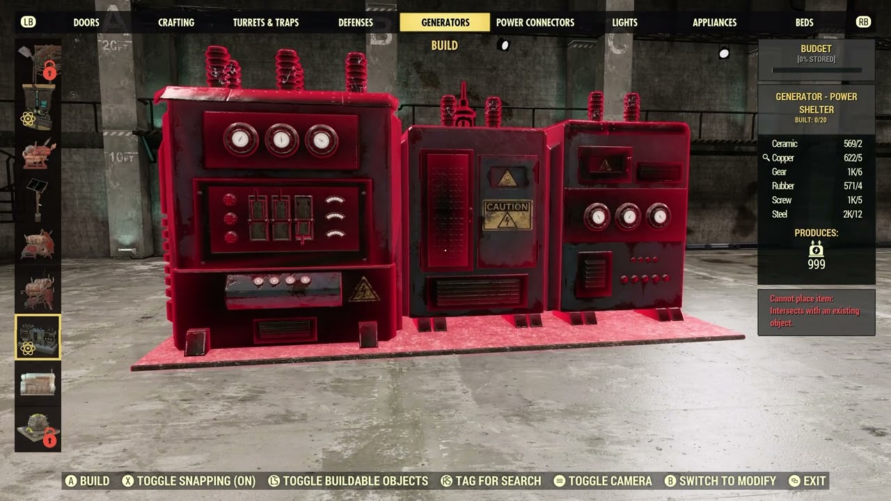 Генератор энергоубежища Fallout 76 — бесплатный предмет Fallout 1st