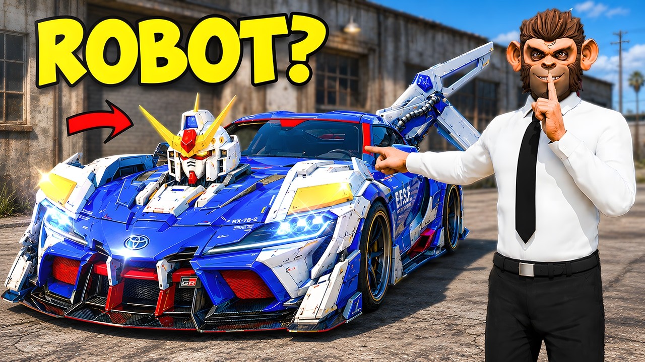 I Found GUNDAM SUPRA from an Illegal Place sa GTA 5