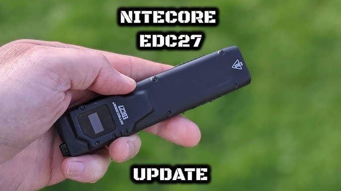  Nitecore EDC27 3000 Lumen Flat EDC Flashlight, USB-C  Rechargeable High Performance Slim Compact Pocket Light with Digital  Display and LumenTac Case : Sports & Outdoors