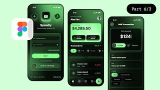 Figma UI UX Design Tutorial | Finance & Expense Tracker App Part 1