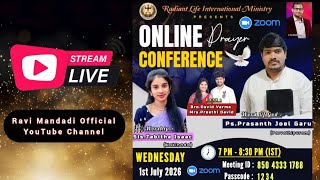 🛑live - Latter Rain | కడవరి వర్షము | Ps. Prasanth Joel