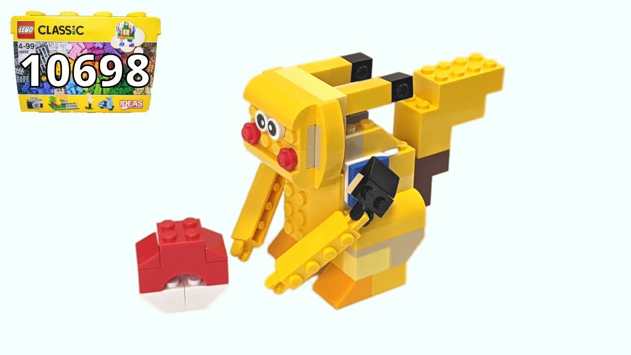 How to build Pikachu with LEGO 10698 - YouTube