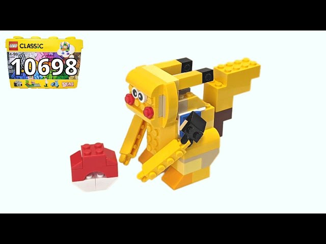 How to build Pikachu with LEGO 10698 - YouTube