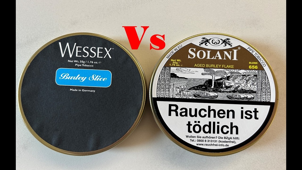 wessex burley slice pipe tobacco Wessex Burley Slice Vs Solani Aged Burley Flake