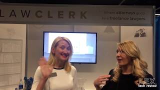 #ABATECHSHOW Coverage! Our interview with Kristin Tyler, Co-Founder of LAWCLERK.