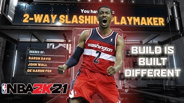 NBA 2K21 - My New Build Best 2 Way Slashing Playmaker Point Gaurd John Wall Build