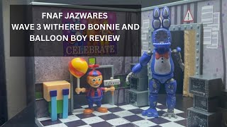 FNAF jazwares wave 3 withered Bonnie office set & balloon boy and crying child 2 pack