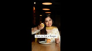 Table Etiquette  | How to Eat a Burger | #Shorts | Pankaj Bhadouria