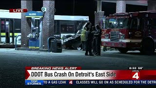 DDOT bus crash on Detroit's east side