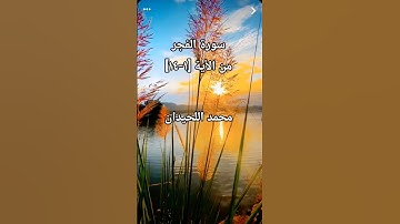 سورة الفجر من الأية [1-14]بصوت محمد اللحيدان #محمد_اللحيدان #محمد_اللحيدان_حالات_واتساب_قرآن