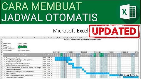 Membuat Jadwal Otomatis Menggunakan Excel [Update Tampilan Mingguan dan Bulanan]