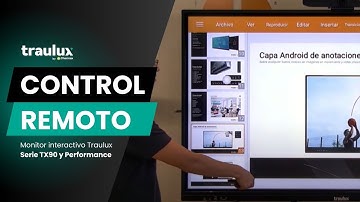Control remoto | MONITOR INTERACTIVO TRAULUX SERIES TX90 Y PERFORMANCE