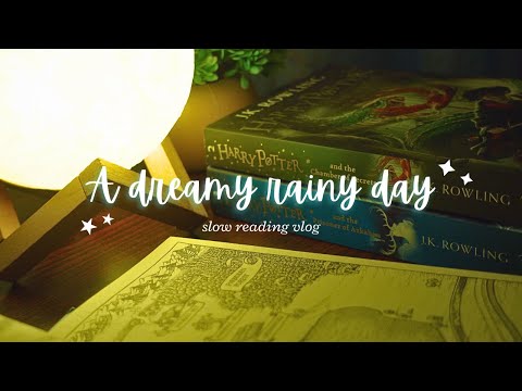 Dreamy rainy day in winter | reading vlog | slow living | Harry Potter | cozy rainy day |