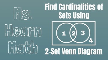 Find Cardinalities of Sets Formed by Set Operations Using 2-set Venn Diagram