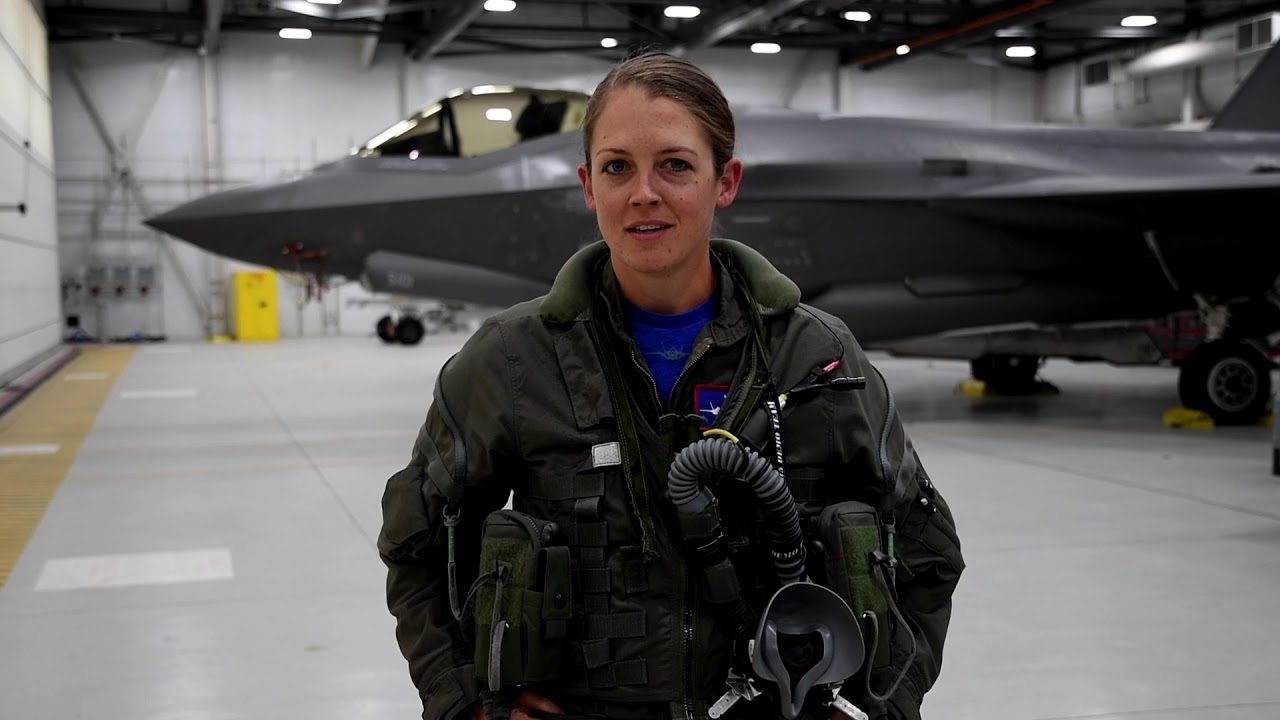 F-35 Demo Team Salutes America: Capt. Kristin "BEO" Wolfe - YouTube