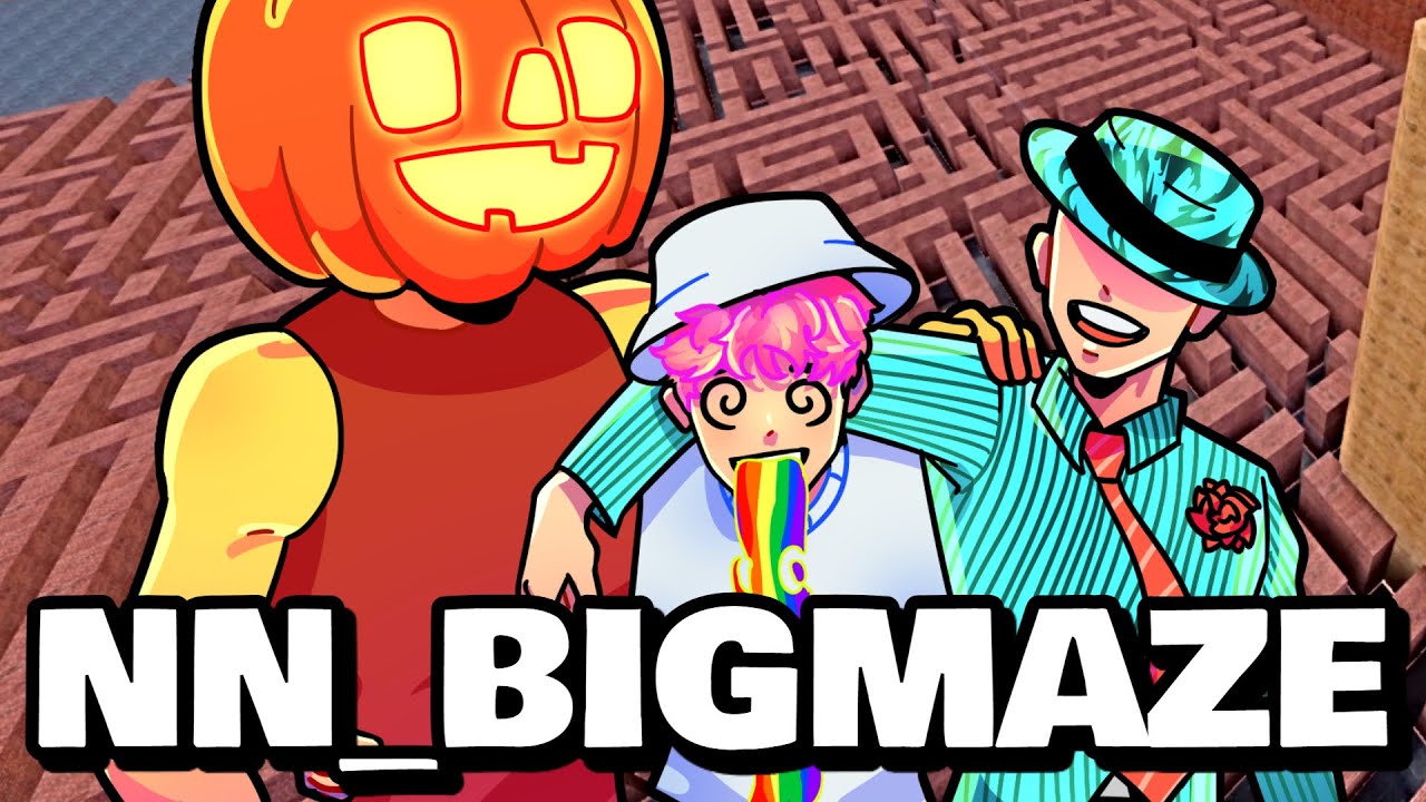 NEW NN_BIGMAZE WITH FRIENDS! (FUNNY MOMENTS) | Nico's Nextbots
