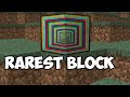 The Rarest Block in Minecraft (current)