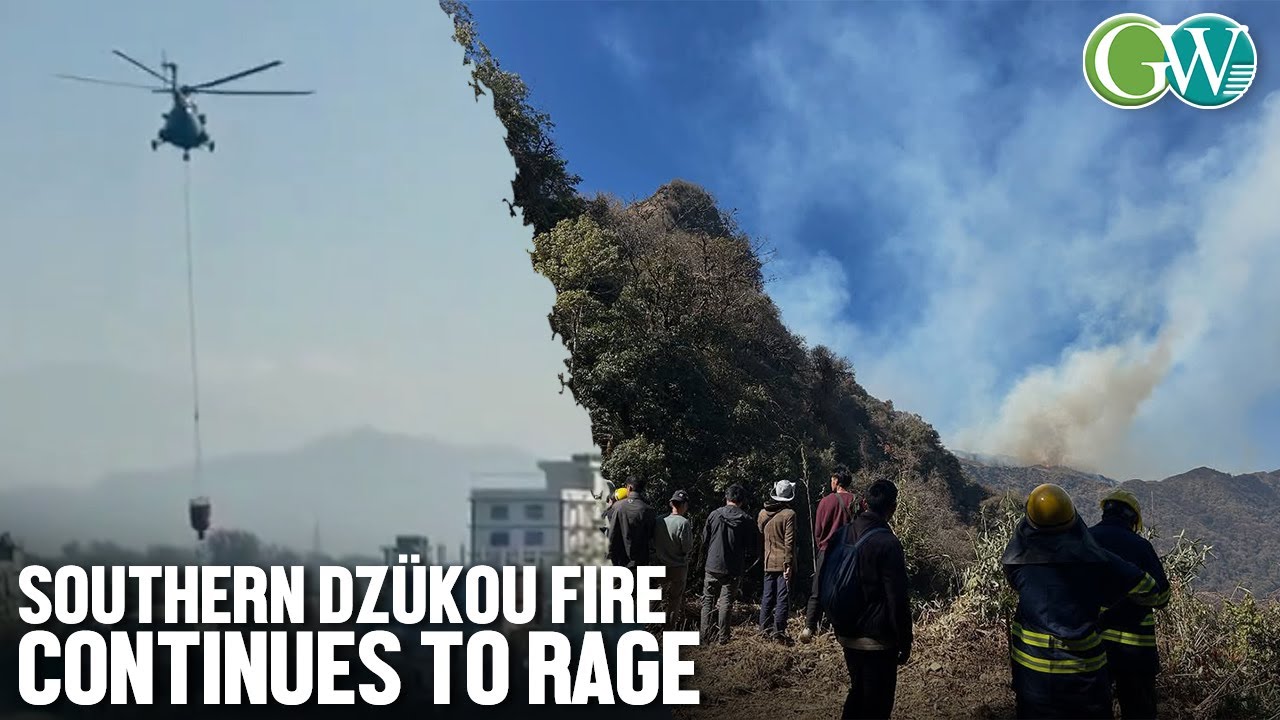 DZÜKOU FIRE UPDATE: DAY 5 — IAF HELICOPTERS BEGINS AERIAL WATER BOMBING ...