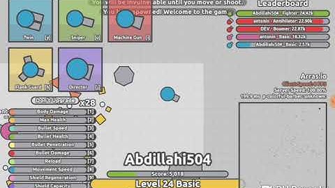 Playing My Arras.io Private Server on a phone again!