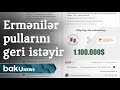 Ermənilər orduya dəstək üçün köçürdükləri pulları geri istəyirlər