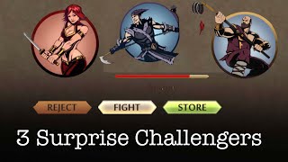 Shadow fight 2| Surprise Challengers, Shadow vs Rose vs Fisher vs Outcust