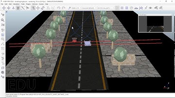 Lane keeping assist V-REP simulation