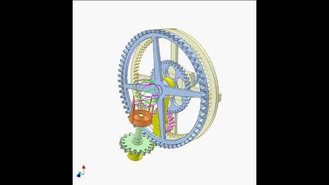 Planetary spur and face gear drive 1480p | Mechanisms |Mechanical Engineering | Design Concepts |