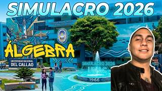 🔴 Simulacro UNAC ÁLGEBRA Solucionario Universidad Nacional Callao 2026 Bloque 1 2 3