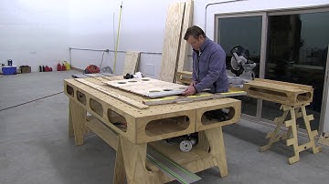 Building the Paulk Workbench: PART 2 MAKING SAW HORSE PATTERN