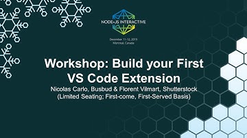 Workshop: Build your First VS Code Extension - Nicolas Carlo, Busbud & Florent Vilmart, Shutterstock