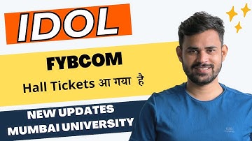 FYBCOM Hall Tickets | IDOL new Updates